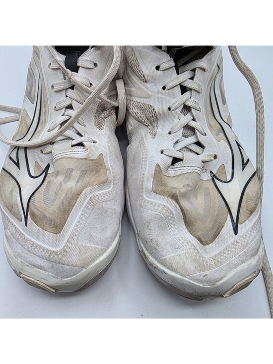 Mizuno Wave Lightning Z7 Mens Size 11 Volleyball Shoes White Black Sneakers main image 10